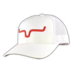 Kimes Ranch Weekly Trucker Hat - White/Red